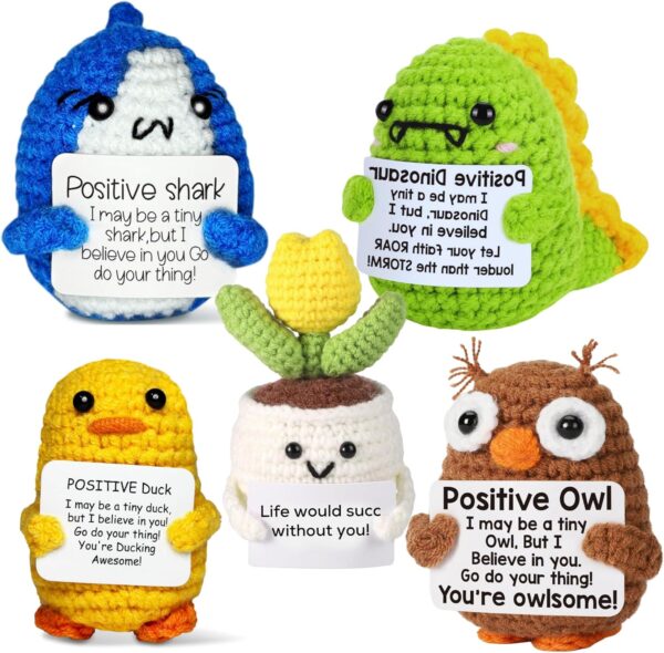 Discover the magic of Pickle Buddies, a charming set of 5 handcrafted crochet plushies designed to bring comfort, positivity, and stress relief to your daily life. Each adorable mini plushie is made with soft, high-quality yarn, making them the perfect emotional support companions for work, home, or on-the-go. Whether you're looking for a unique anxiety relief toy, a heartwarming gift, or a fun collectible plush, this set is sure to bring smiles wherever it goes!