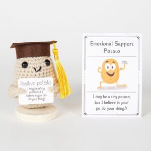Emotional Support Crochet Doll Graduate Potato
